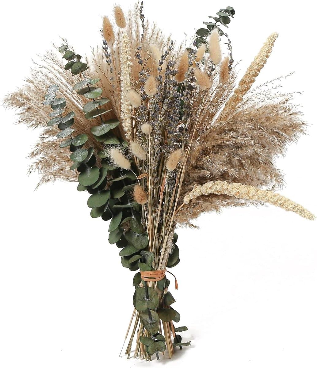 Gedroogde Decoratie Voor Vazen, Boho Droogbloemenboeket, Klein Tafelarrangement — afbeelding 1