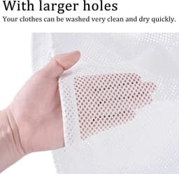 Update 4 Maten Agent Mesh Waszak voor Baby's Geen Fluorescerende Trekkoord Waszakken voor Wasmachine, Wasnet Zakken voor Reizen, Delicates, Ondergoed, Sokken, BH, Speelgoed Opslag — thumbnail 5
