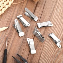 12 stuks binderclips klemmen metaal roestvrij staal wasknijpers mini clips fotoclips brede veerklemmen voor draden, kleding, sokken, handdoeken, papier, doe-het-zelf decoratie, foto's, snacks — thumbnail 4