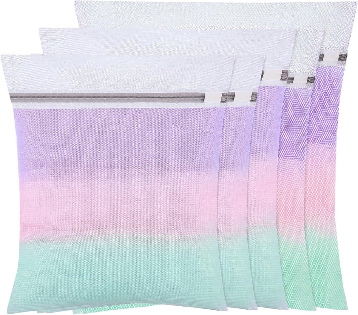 Set van 5 Wasnetten voor de Wasmachine - Waszakken met Rits voor Kleding, Ondergoed en Babykleding, 30 x 40 cm, 40 x 50 cm, 50 x 60 cm — afbeelding 1