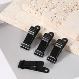 SnelShoppen - 12 Stuks Metal Clips Mini Klemmen 1.2 cm Zwarte Non-Slip Klemmen voor Gordijnen, Kleding, Foto's, Snacks en Creatieve Projecten — thumbnail 3