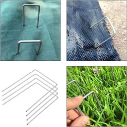 SnelShoppen - 50 Stuks Peat U-Pin Metalen Gegalvaniseerde Haringen voor Kunstgras, Tuin, Landschapsprojecten - Duurzaam, Herbruikbaar, 15 cm — thumbnail 3