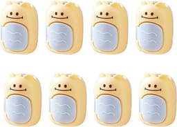 Lakengrijpers - Beddengoedclips - Netjes slapen - Naaldvrije bevestiging - 8 stuks - Geel en rood — thumbnail 1