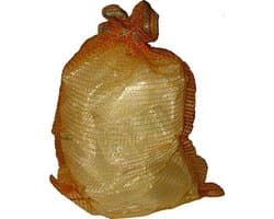 Aardappelzakken Raschelzakken - Transportzakken Opslagzakken - Producten Verpakken - Met Trekkoord - 500 x 800 mm - Goudgeel