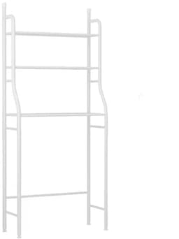 Wasmachinekast - Ombouw - 3-Laags - Badkamerkast - Vloerstaand - Stevig ijzer - Wit - 68x25x155 cm - Multifunctionele opbergruimte - Slimme ruimtewinner — thumbnail 5