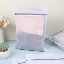 4 Wasmachine Waszakken 30x40 cm - Kuiswaszak Met Rits Voor BH Sokken En Delicate Kleding - Beschermnet Voor Schoenen En Shirts - Reiswaszak Voor Fijne Was — thumbnail 2