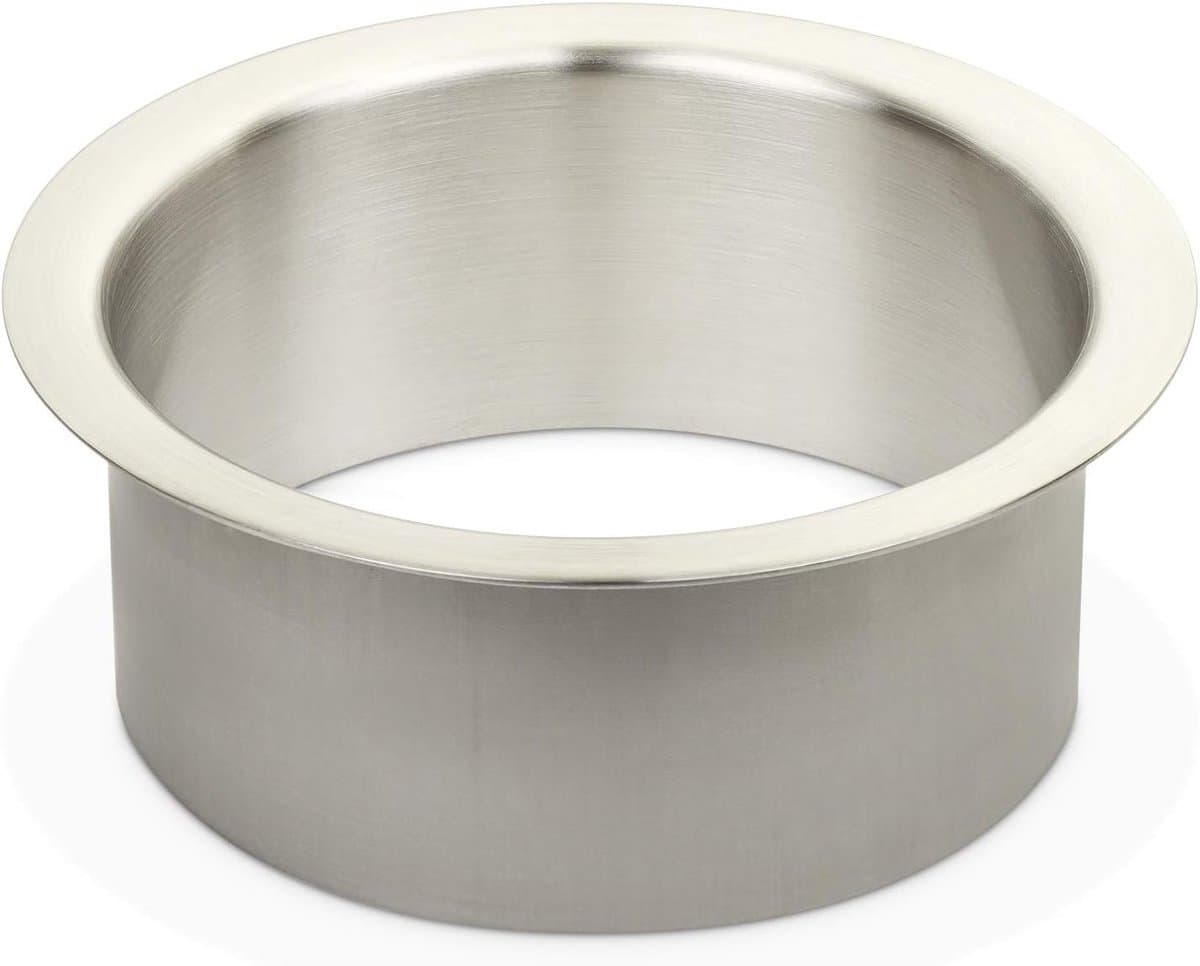 Ø 180 x H 70 mm Roestvrij staal geborsteld — afbeelding 1