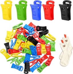 50 stuks- wasknijpers-wasknijpers kunststof-wasknijpers groot-wasknijpers plastic -Droogrek Knijpers -Knijpers-Binnen en Buiten-Strandlaken Knijpers - Badlaken Clips -Voor Handdoeken, Hoed, Jurken, Badhanddoek-Winddicht-Anti Slip-8mm — thumbnail 1