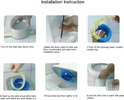 Universele wc-afdichtring afvoerklep afvoerpijp elastisch badkamer wc-accessoires sanitair wc reparatieonderdelen — thumbnail 4