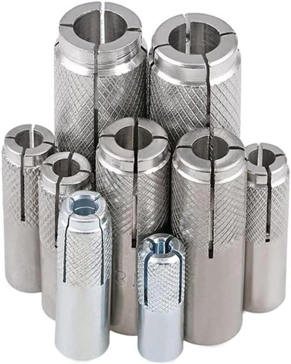 Ankerbout - Expansiebout Betonanker - Bevestiging Leuningen - Hoge Treksterkte - M8 - Zilverkleurig — afbeelding 1