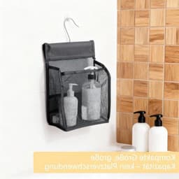 Wasknijperzakken om op te hangen, herbruikbare knijperzakken voor wasknijpers, praktische manden voor huis en tuin (zwart, grijs) — thumbnail 5