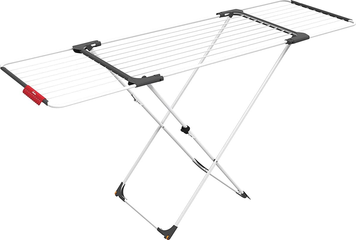 Staal aluminium wit wasrek - 62 x 125 x 133 cm - verrassend design — afbeelding 1