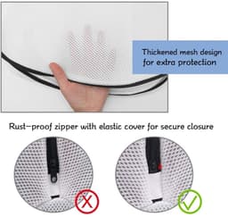 Daity 3-pack - net waszak - wasmachine schoenenzak voor schoenen - sneakers - sportschoenen - tennisschoenen - slippers — thumbnail 2