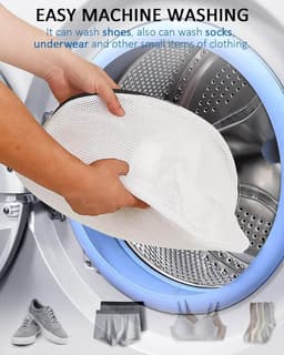 Famanu - Wasserij Net Schoenen, 2 Stuks Net Schoen Zak Wasmachine met Rits (38 x 21 x 23 cm) — thumbnail 5