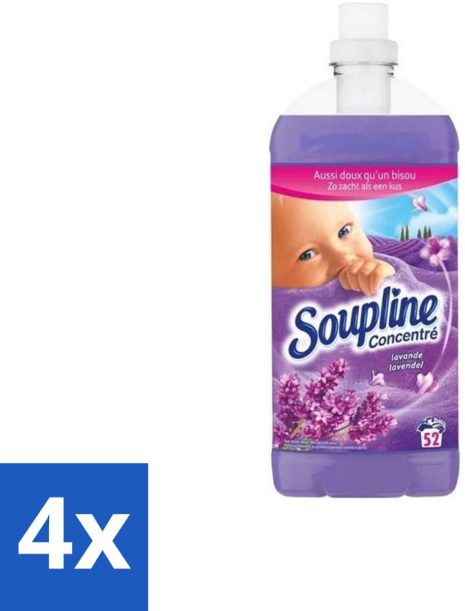 Soupline - Wasverzachter - Lavendel - 52 Wasbeurten - 1.3L - Voordeelverpakking - 4 stuks — afbeelding 1