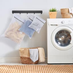 Waszak - set van 2 - 60*60cm - herbruikbare waszak - wasnet voor wasmachine - geschikt voor delicate kleding - wasnet geschikt voor ondergoed, onderbroeken, sokken - anti-deformatiebescherming — thumbnail 5