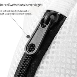 Allecto Plus - Schoenwaszak voor sneakers en sokken - 2 stuks wasnet met ritssluiting - Herbruikbare waszak voor netschoenen — thumbnail 3