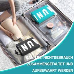 Allecto Plus - 2-Pack Grote Waszakken voor Vuile Kleding - 91 × 61 cm - Trekkoord - Herbruikbaar - Reizen - Vakantie - Kamperen - Thuisgebruik — thumbnail 3