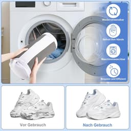 Allecto Plus - Pack van 2 Schoenenwaszakken 40 x 20 cm Herbruikbare Tas voor Schoenen met Rits Grote Waszak voor Wasmachine en Droger — thumbnail 5
