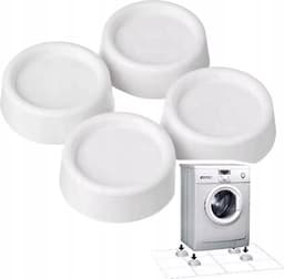 Trillingsdempers Wasmachine - Anti-vibratie pads - Apparaten Stabiliseren - Rubber Materiaal - 4 stuks - Wit — thumbnail 5