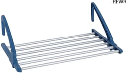 RFWR® Telescopische wasdroger voor balkon en binnen, uitschuifbaar van 57-106 cm, aluminium, roestvrij — thumbnail 1