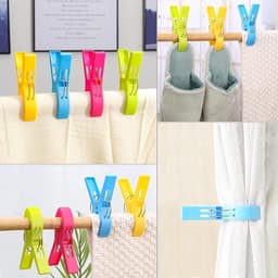 Allecto Plus - Grote Wasnijpers Set van 12 stuks in 4 kleuren - Winddichte Klemmen voor Kleding en Handdoeken - 12 cm Lengte — thumbnail 2