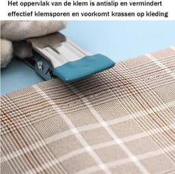 Crrynuo Wasknijpers - Roestvrijstalen Wasknijpers - 30 Stuks - Wasknijpers - Knijpers - Donkerblauw — thumbnail 3