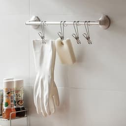 Roestvrij Stalen Washaken - kledinghaak RVS haak - reisdraagkleding - Washaken Clip - Drooghaak voor kleding - Antislip Kledinghangers - Washaken met klemmen - kleerhangers voor sokken - Veelzijdig - 20 stuks - zilver — thumbnail 2