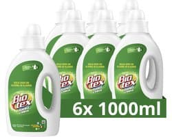 Biotex - Vloeibaar Wasmiddel Handwas & Inweek - 6 x 1 liter - Voordeelverpakking