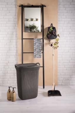 Curver Knit Wasmand met deksel 57L + Wasmand 40L - Bruin — thumbnail 4