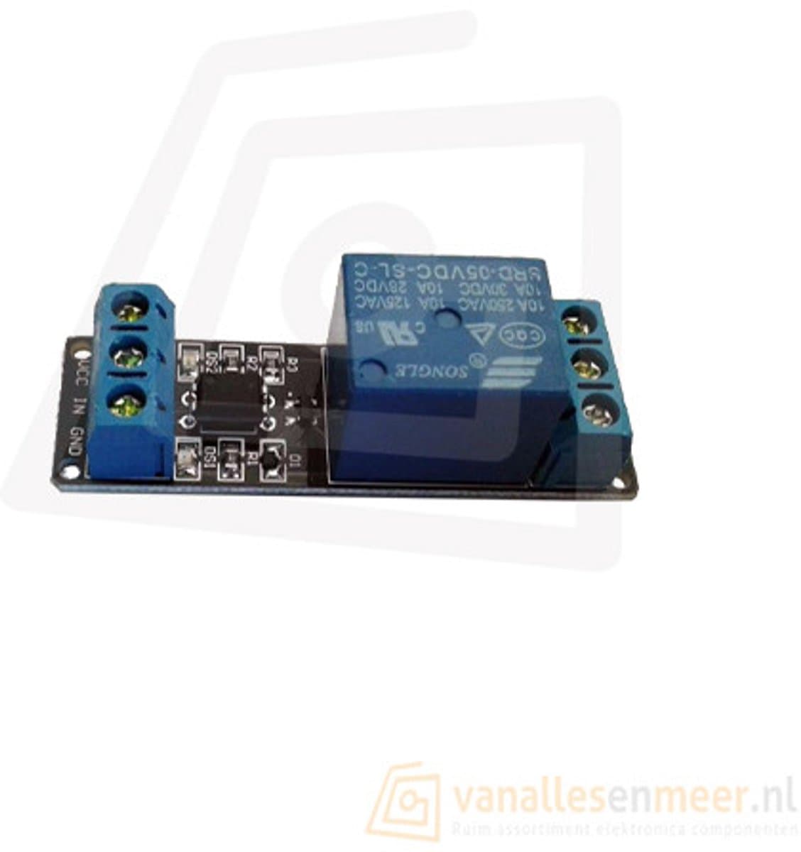 12VDC Relais board 1-kanaals — afbeelding 1