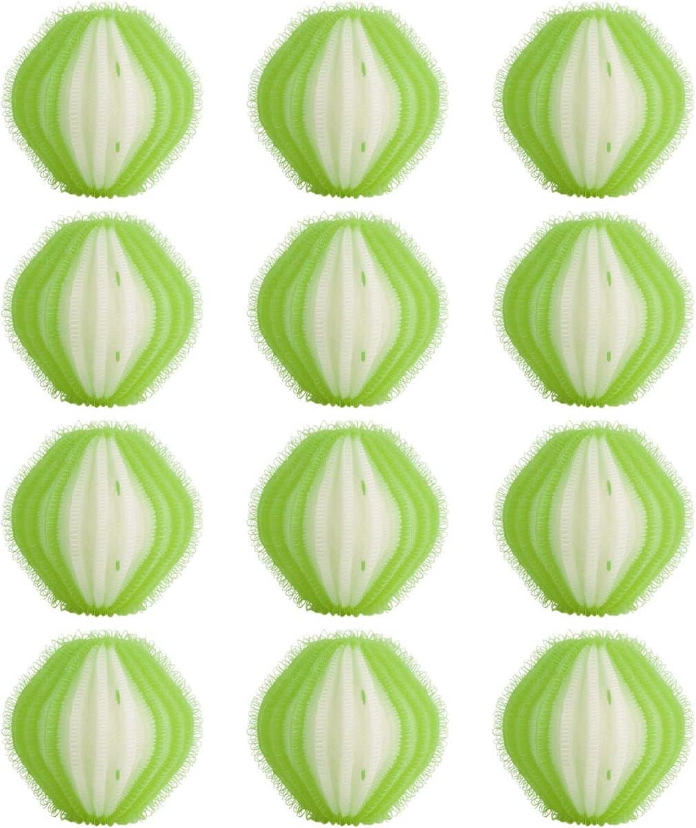 Wasballen - Pluisverwijderaars - Dierenharen Verwijderen - Herbruikbaar Nylon - 12 stuks - Groen — afbeelding 1