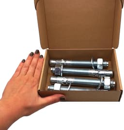 4x Verzinkte Wigankers M20 x 160 mm - Sterke Betonankers en Metselankers voor zware bevestiging — thumbnail 4