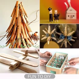 100 Mini Wasknijpers Houten Wasdrogerklemmen met Opbergtas - Allround voor Huishouden, Knutselen en Decoratie — thumbnail 5