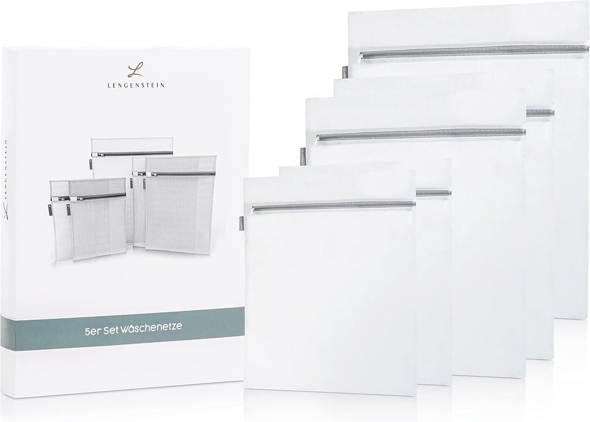 Set van 5 Wasnetten voor Wasmachine - Rits Waszakken voor Ondergoed, Sokken, Truien en Jassen — afbeelding 1