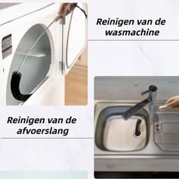 5 stuks - Wasmachine- & drogerreinigers - Wasmachine Reinigingsborstel - Lange Steel en Buigzame Kop voor Trommel, Rubber Afdichting en Droger Filters — thumbnail 3