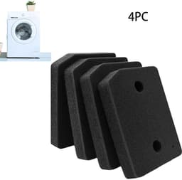 4 Stuks Droger Filter Sponsfilter -20.7*15.7*3CM -Schuimfilter voor roterende trommeldroger -Geschikt voor alle Miele T1 warmtepompdrogers - Filter spons foam van condensor wasdroger alternatief geschikt -Basisfilter -Zwart — thumbnail 1