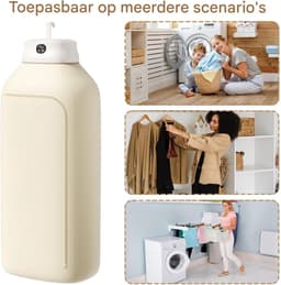 Draagbare Drogers Voor Was - Opvouwbare Droger Voor Kleding Met Timerfunctie,Kleine Stille Drogermachine Kledingverzorging Jeans Huishouden Appartement Reizen Kamperen — thumbnail 5