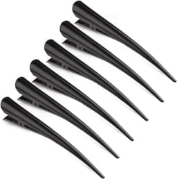 YiXuTag Pack of 6 Duckbill Hairpins, Metal Hair Clips for Styling, Partition Clips, Hairpins, Hairdresser, Hairpins, Non-Slip, Duck Bill, Hairpins with Teeth, Non-Slip Crocodile Hairpin — thumbnail 1