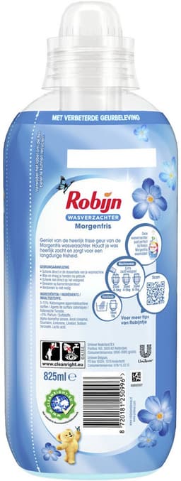 4x Robijn Wasverzachter Morgenfris 33 Wasbeurten 825 ml — thumbnail 5