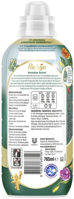 Robijn – Wasverzachter – Intense Paradise Secret – 765 ml - Voordeelverpakking - 2 stuks — thumbnail 4