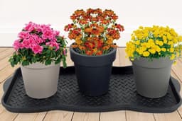 Schoen lekbak voor binnen en buiten - Onderlegplaat voor schoenen en huisdieren - Zwart 38x75 cm — thumbnail 5