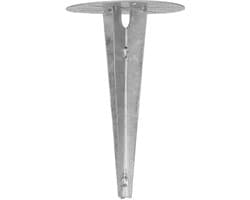 1836749 - Basis voor tuinlampen - Rond Anker - 190 mm - Gegalvaniseerd Staal - Weerbestendig — afbeelding 1