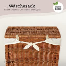 Ruimtebesparende Wasmand met Deksel - 60L - Ideaal voor Kleine Ruimtes - Wit — thumbnail 4