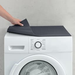 Cushion for Washing Machine or Dryer, Non-Slip, 60 x 60 cm, Can Be Cut to Size, Black, Universal Cover — thumbnail 1
