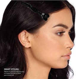 Professionele Haarclips Kappersclips, Verdelingsklemmen voor Dames - 12 Stuks Kunststof — thumbnail 3