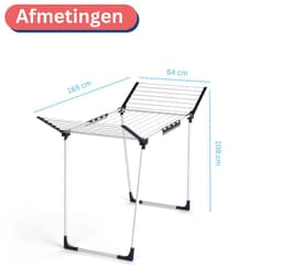 Wasophoogte® Wasrek - Droogrek - StableDry Blauw/wit - 20m drooglengte — thumbnail 5
