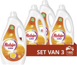Robijn Vloeibaar Wasmiddel - Color - met 90% biologisch afbreekbare ingrediënten - 3 x 60 wasbeurten — thumbnail 1