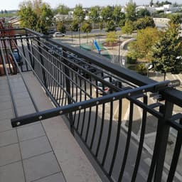 Foxydry Duo 202 cm balkon droogrek - antraciet - rechthoekige reling — thumbnail 5