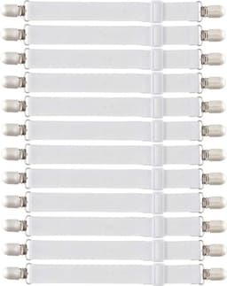Goodivery ® Verstelbare bedlakenspanners, 12 stuks, elastische bedlakenspanners, lakenspanners met metalen clips, matrasspanners voor laken, matras, strijkplank of bank — thumbnail 1